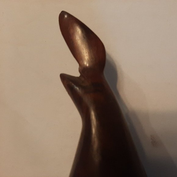 Hand Carved Ironwood Pharaoh Quail Bird Sculpture 7 inch Figurine - Picture 6 of 11